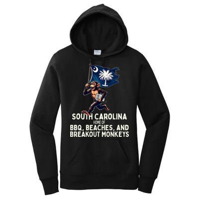 South Carolina Monkey Escape Funny Runaway Money Sc Women's Pullover Hoodie