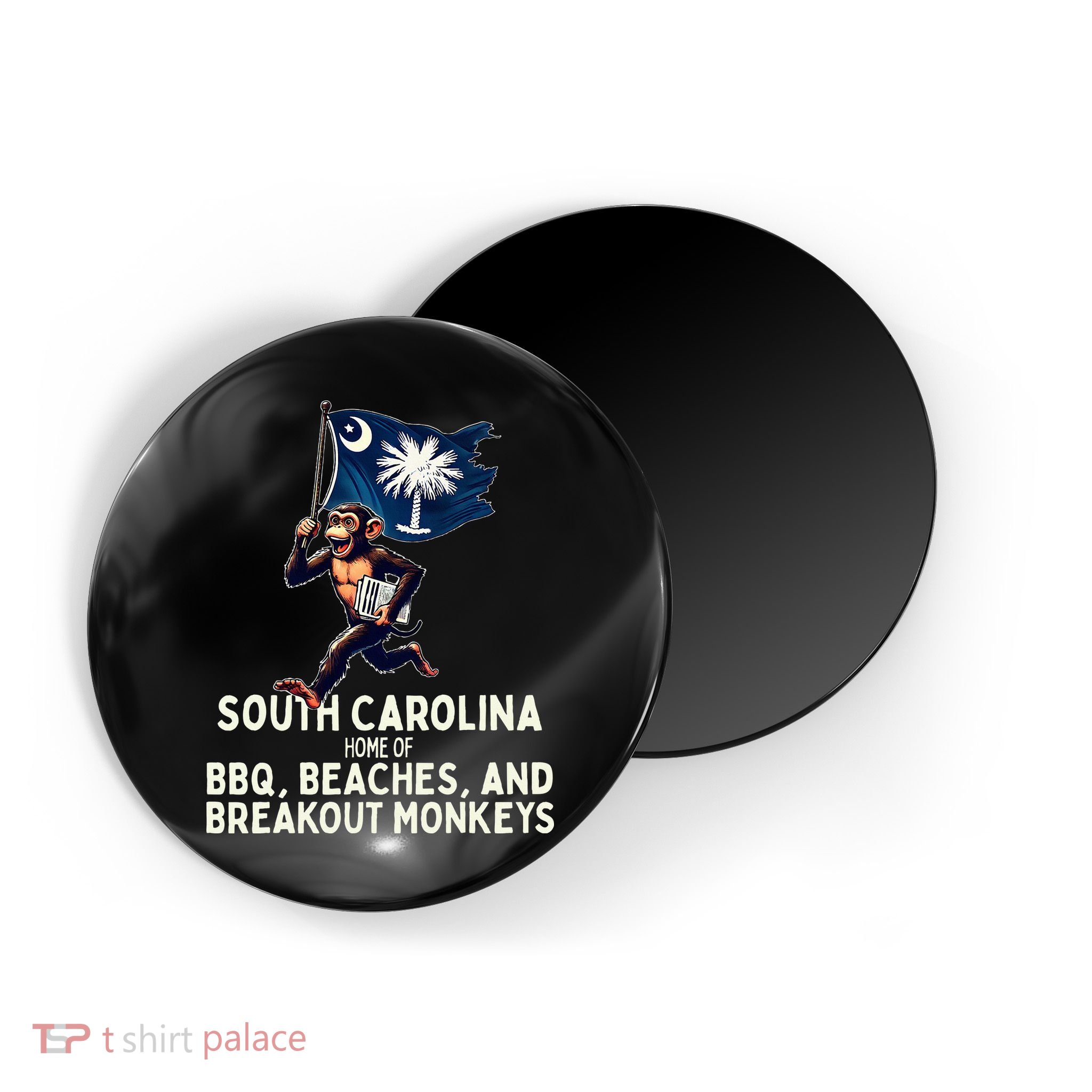South Carolina Monkey Escape Funny Runaway Money Sc Magnet