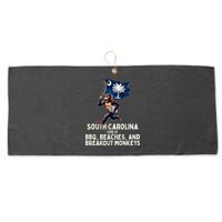 South Carolina Monkey Escape Funny Runaway Money Sc Large Microfiber Waffle Golf Towel