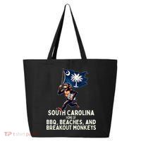 South Carolina Monkey Escape Funny Runaway Money Sc 25L Jumbo Tote