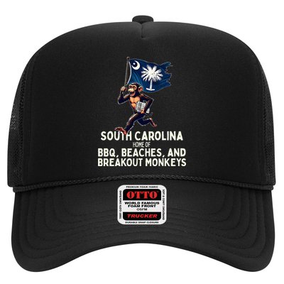 South Carolina Monkey Escape Funny Runaway Money Sc Trucker Hat