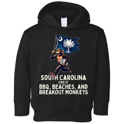 South Carolina Monkey Escape Funny Runaway Money Sc Toddler Hoodie