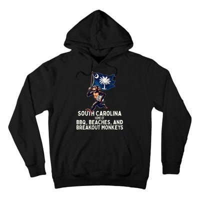 South Carolina Monkey Escape Funny Runaway Money Sc Tall Hoodie