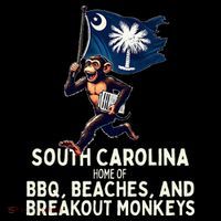 South Carolina Monkey Escape Funny Runaway Money Sc Tank Top