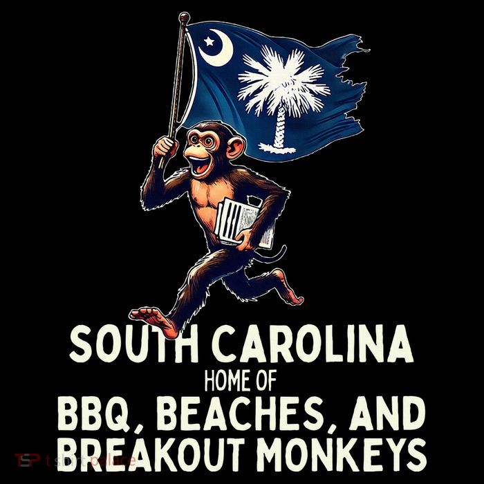 South Carolina Monkey Escape Funny Runaway Money Sc Tank Top