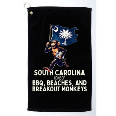 South Carolina Monkey Escape Funny Runaway Money Sc Golf Towel