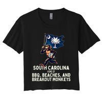 South Carolina Monkey Escape Funny Runaway Money Sc Crop Top