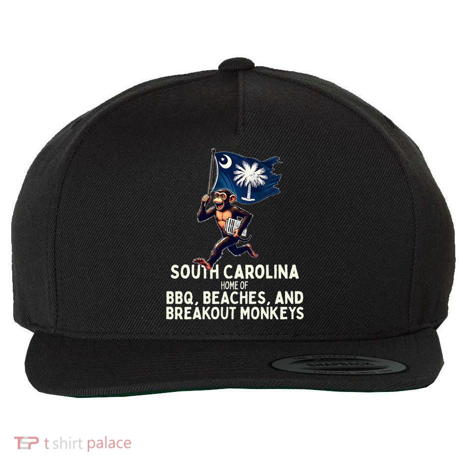 South Carolina Monkey Escape Funny Runaway Money Sc Wool Snapback Cap