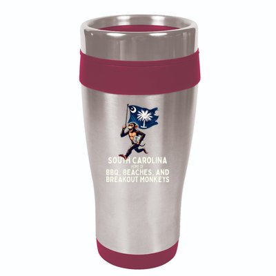 South Carolina Monkey Escape Funny Runaway Money Sc 16oz Travel Tumbler