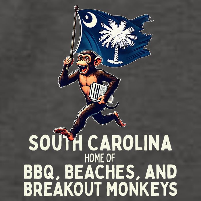 South Carolina Monkey Escape Funny Runaway Money Sc Vector Backpack
