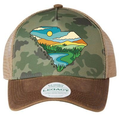 South Carolina Map Legacy Tie Dye Trucker Hat