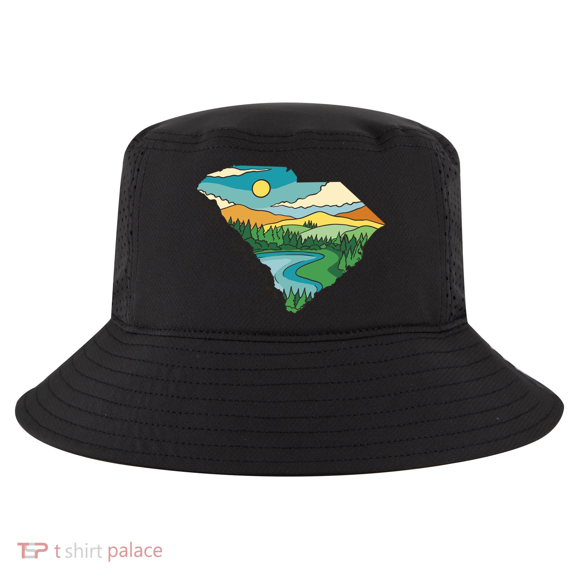 South Carolina Map Cool Comfort Performance Bucket Hat
