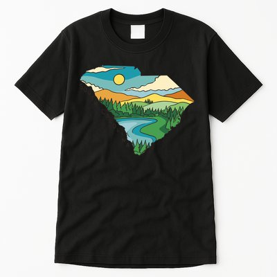 South Carolina Map Tall T-Shirt