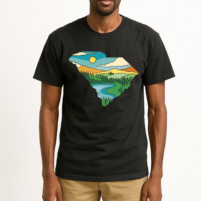 South Carolina Map Tall T-Shirt