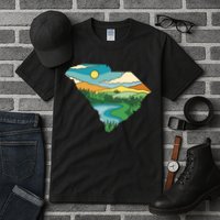 South Carolina Map Tall T-Shirt