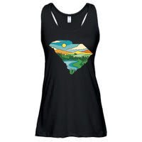 South Carolina Map Ladies Essential Flowy Tank