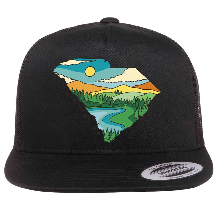 South Carolina Map Flatbill Hat
