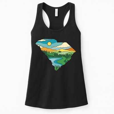 South Carolina Map Womens Tank Top