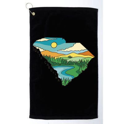 South Carolina Map Golf Towel