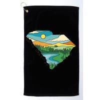 South Carolina Map Golf Towel