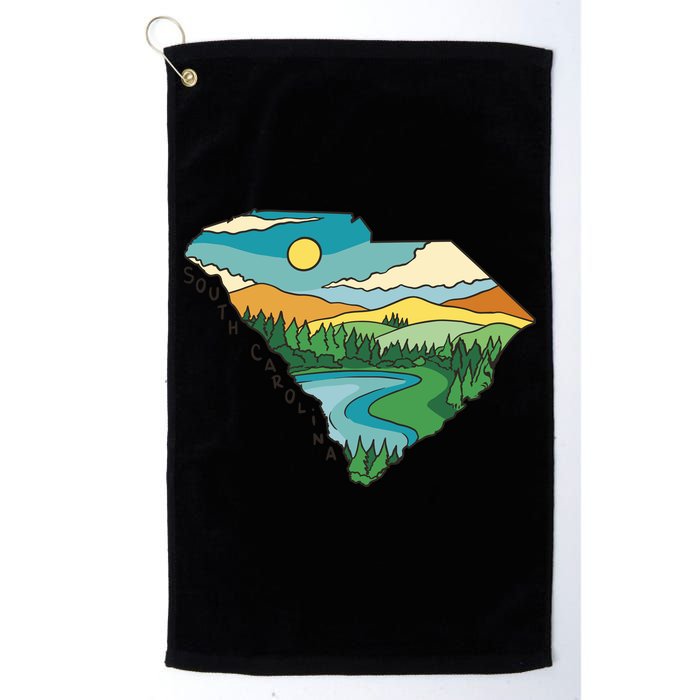 South Carolina Map Golf Towel