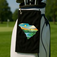 South Carolina Map Golf Towel