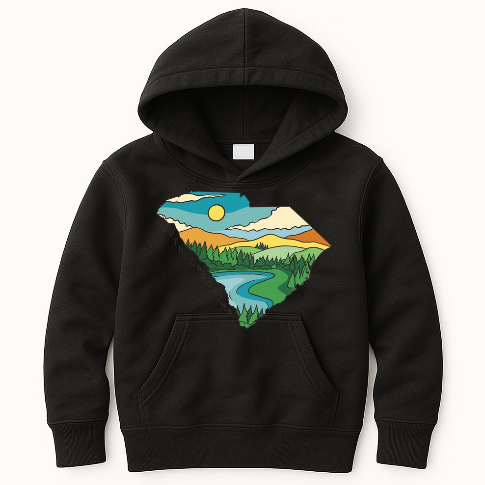South Carolina Map Kids Hoodie