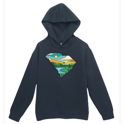 South Carolina Map Urban Pullover Hoodie