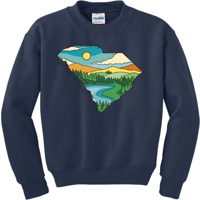 South Carolina Map Kids Sweatshirt