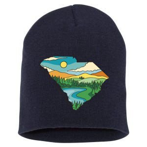 South Carolina Map Short Acrylic Beanie