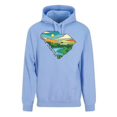 South Carolina Map Unisex Surf Hoodie