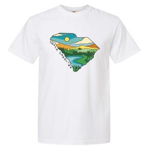 South Carolina Map Garment-Dyed Heavyweight T-Shirt