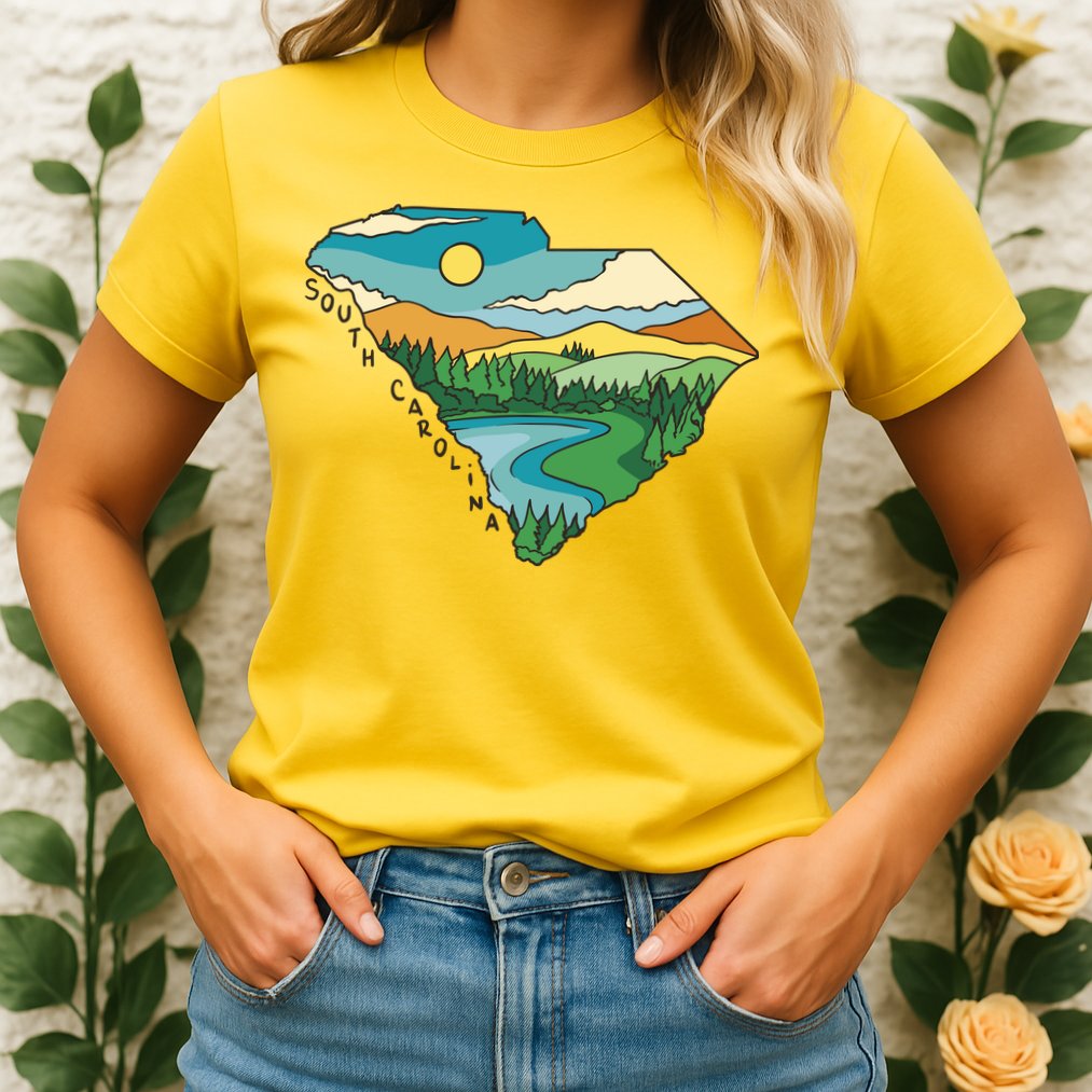 South Carolina Map Womens T-Shirt