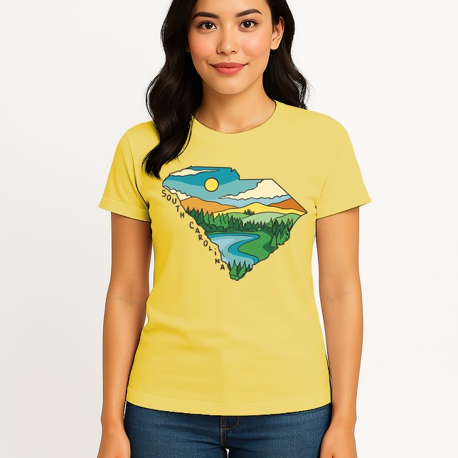 South Carolina Map Womens T-Shirt