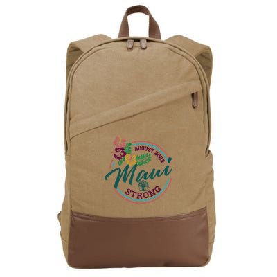 Supportive Colorful Maui Strong Lahaina Banyan Tree Cotton Canvas Backpack