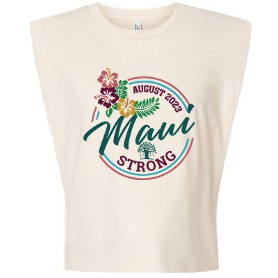 Supportive Colorful Maui Strong Lahaina Banyan Tree Garment-Dyed Women's Muscle Tee