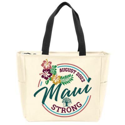 Supportive Colorful Maui Strong Lahaina Banyan Tree Zip Tote Bag