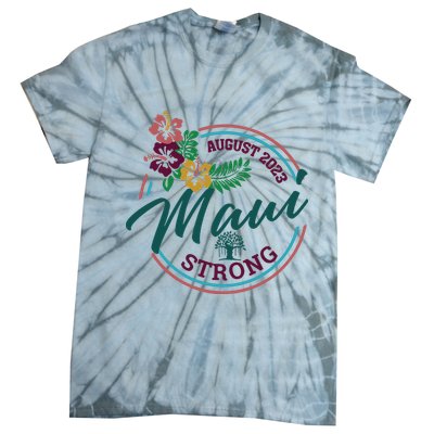 Supportive Colorful Maui Strong Lahaina Banyan Tree Tie-Dye T-Shirt
