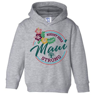 Supportive Colorful Maui Strong Lahaina Banyan Tree Toddler Hoodie