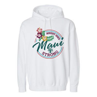 Supportive Colorful Maui Strong Lahaina Banyan Tree Garment-Dyed Fleece Hoodie