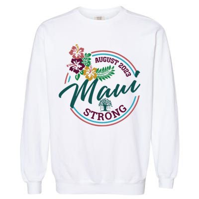 Supportive Colorful Maui Strong Lahaina Banyan Tree Garment-Dyed Sweatshirt