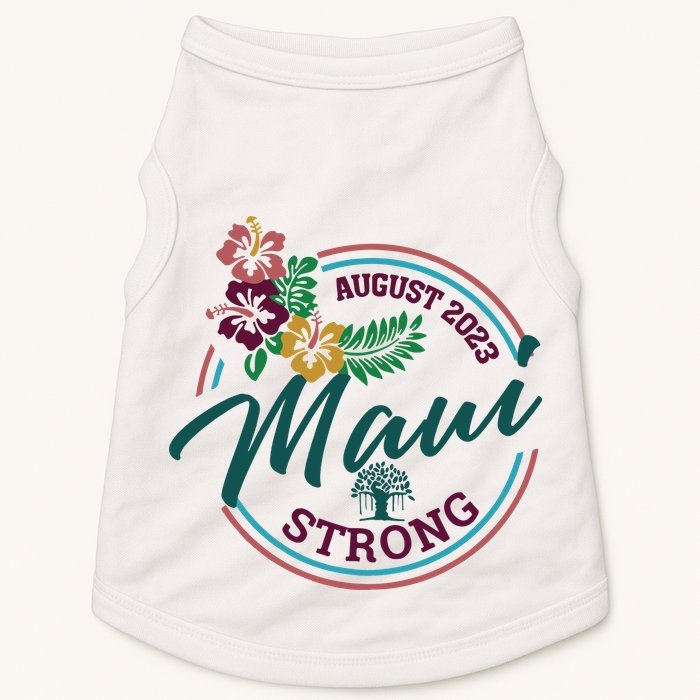 Supportive Colorful Maui Strong Lahaina Banyan Tree Doggie Tank