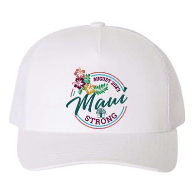 Supportive Colorful Maui Strong Lahaina Banyan Tree Yupoong Adult 5-Panel Trucker Hat
