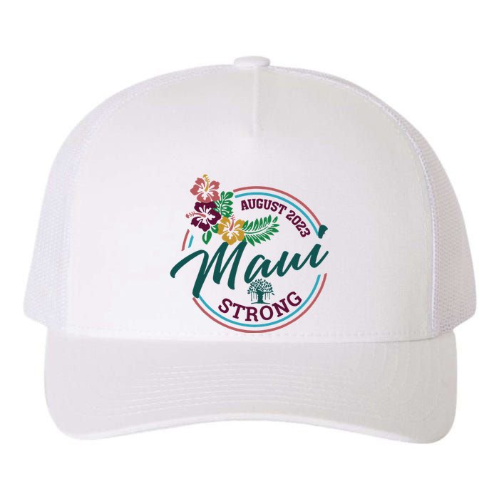 Supportive Colorful Maui Strong Lahaina Banyan Tree Yupoong Adult 5-Panel Trucker Hat