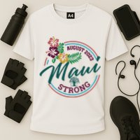 Supportive Colorful Maui Strong Lahaina Banyan Tree Performance Shirt