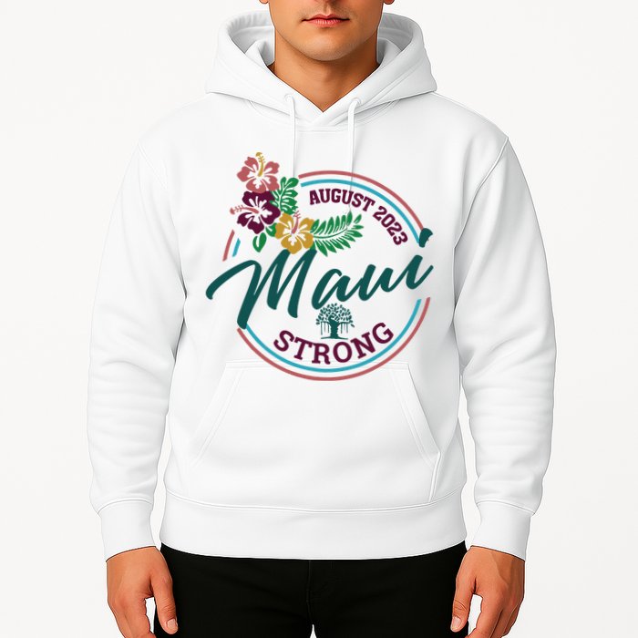 Supportive Colorful Maui Strong Lahaina Banyan Tree Hoodie