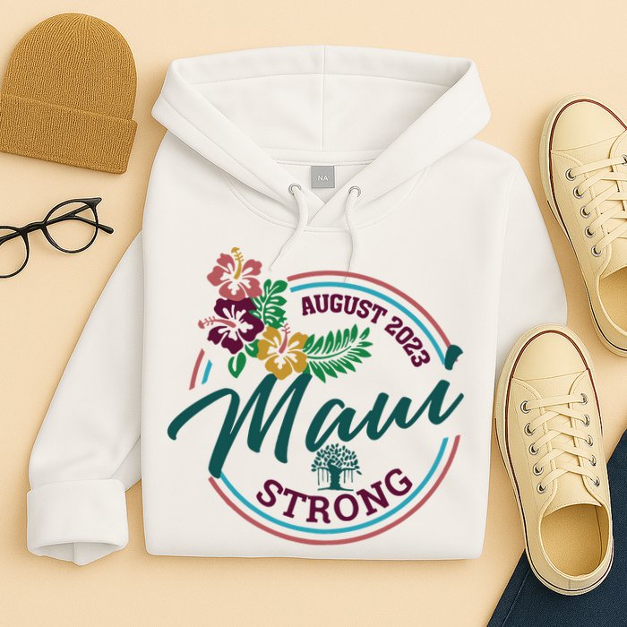 Supportive Colorful Maui Strong Lahaina Banyan Tree Hoodie