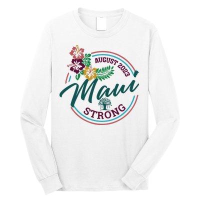 Supportive Colorful Maui Strong Lahaina Banyan Tree Long Sleeve Shirt