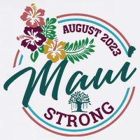 Supportive Colorful Maui Strong Lahaina Banyan Tree Full-Length Apron With Pockets