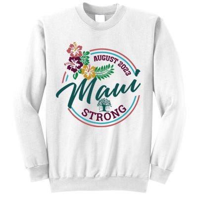 Supportive Colorful Maui Strong Lahaina Banyan Tree Sweatshirt